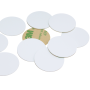 28mm White HARD PVC NFC Disc Tag NTAG213 3M Glue