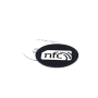 30mm Navy Blue PVC NFC Sticker NTAG216  with white NFC enabled logo