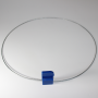 Blue asset steel wire NFC sealing tag - NXP NTAG213 - Longer wire cable - 750mm