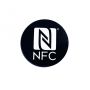 30mm NFC Sticker Tag Black with white NFC Forum logo - NXP NTAG213