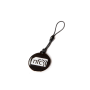 NFC Plastic Hang Tag NTAG213 [Black with White Logo]