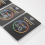 NFC PVC printed Google Review  BLACK version NXP NTAG213