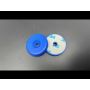 ANTI-METAL 34mm BLUE PA6 NFC Disc Token Tag with hole - NTAG213 + 3M Glue