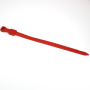 Small red NFC Cable tie Nylon Plastic Tag with standard teeth - NXP NTAG213
