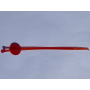RED ABS reusable plastic NFC Tag Cable Tie  - NXP NTAG213