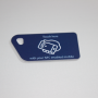 NFC Tag Key Card NTAG213 Blue with touch here logo