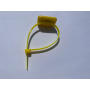 Yellow ABS reusable plastic NFC Tag Cable Tie  - NXP NTAG213
