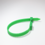 Small Green NFC Cable tie Nylon Plastic Tag with standard teeth - NXP NTAG213