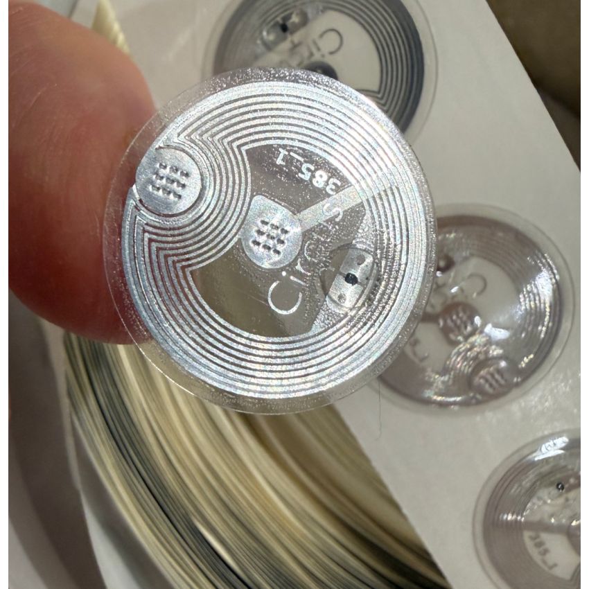 22mm Clear Flex Circus Waterproof  NFC Tag Sticker Avery / SMARTRAC NXP NTAG213