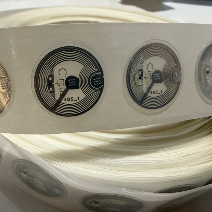 22mm Clear Flex Circus Waterproof  NFC Tag Sticker Avery / SMARTRAC NXP NTAG213