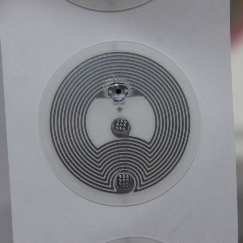 30mm Clear Waterproof Tough PET Sticker Tag NXP NTAG424 DNA