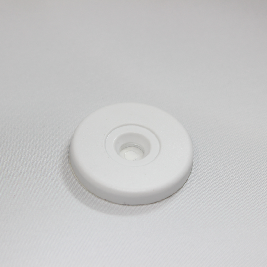 ANTI-METAL 29mm White ABS NFC Disc Tag - larger hole Token NTAG213