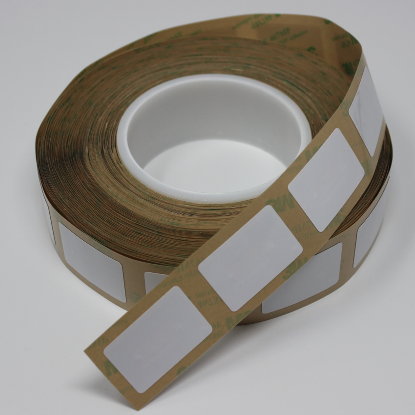 38mm X 25mm NFC Sticker White PVC ICODE SLIX - (SL2S2002) + 3M Glue