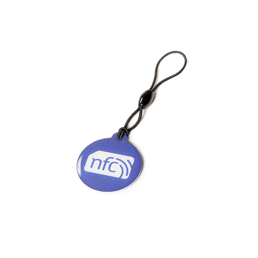 NFC plastic Hang Tag NXP NTAG213 [Blue with White Logo], ZipNFC UK NFC  Shop, NFC Stickers