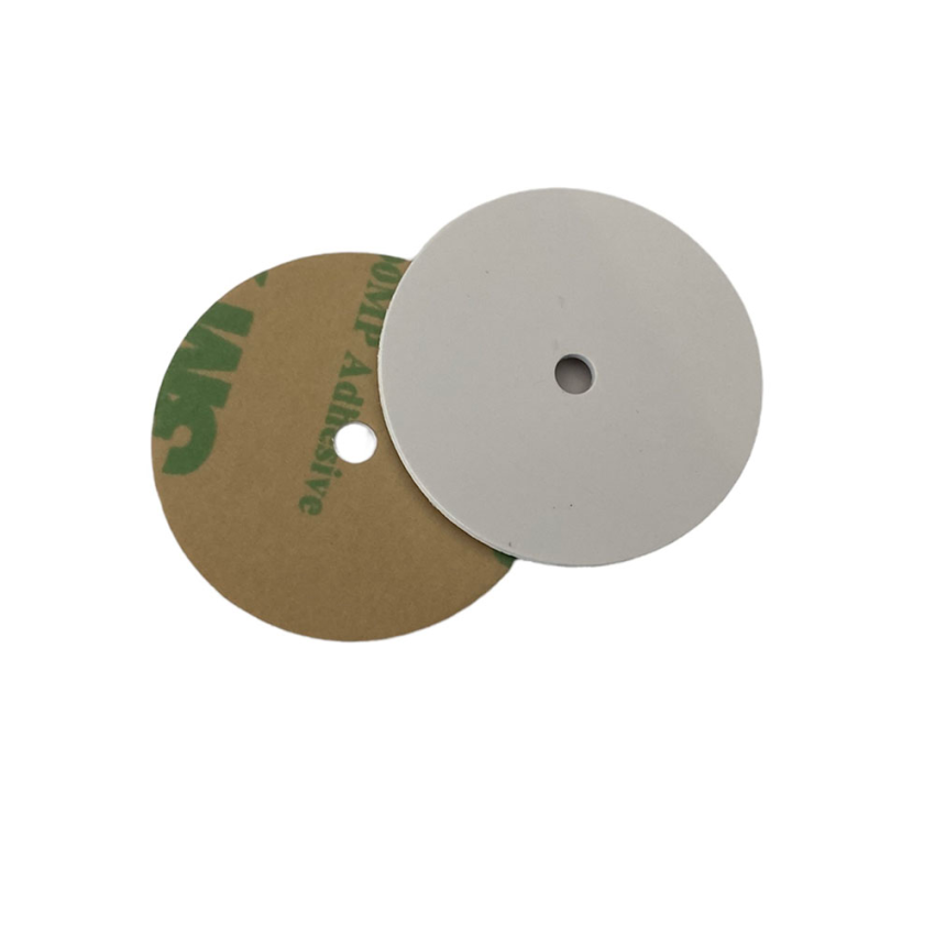 28mm NFC tag HARD PVC Disc with 3M glue NXP NTAG215 with a hole, ZipNFC UK  NFC Shop, NFC Stickers