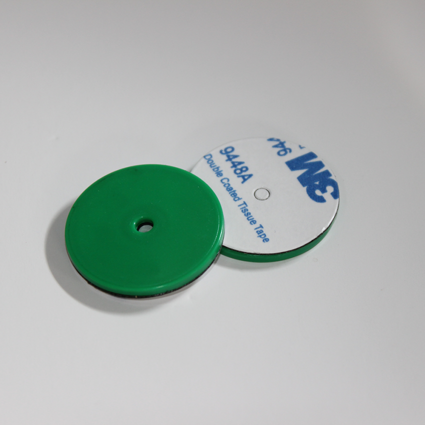 ANTI-METAL 30mm GREEN ABS NFC Disc Token Tag NTAG213