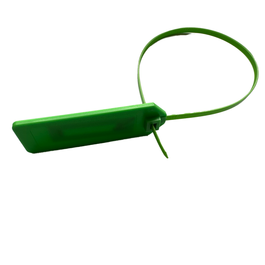 GREEN ABS plastic NFC Tag Cable Tie  - NXP NTAG213