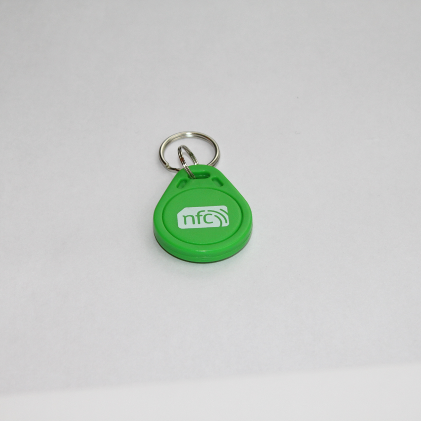 Green Pear Shaped ABS NFC Key fob - NXP NTAG213