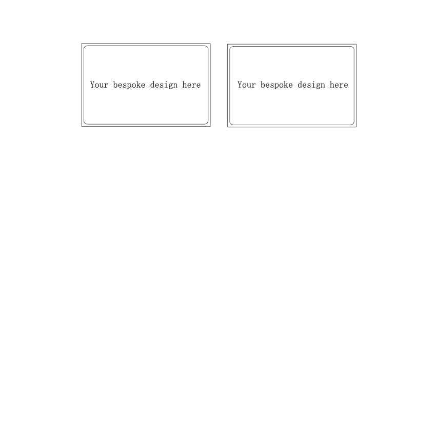 Bespoke / Custom Printed NFC PVC  business Cards - NXP NTAG216