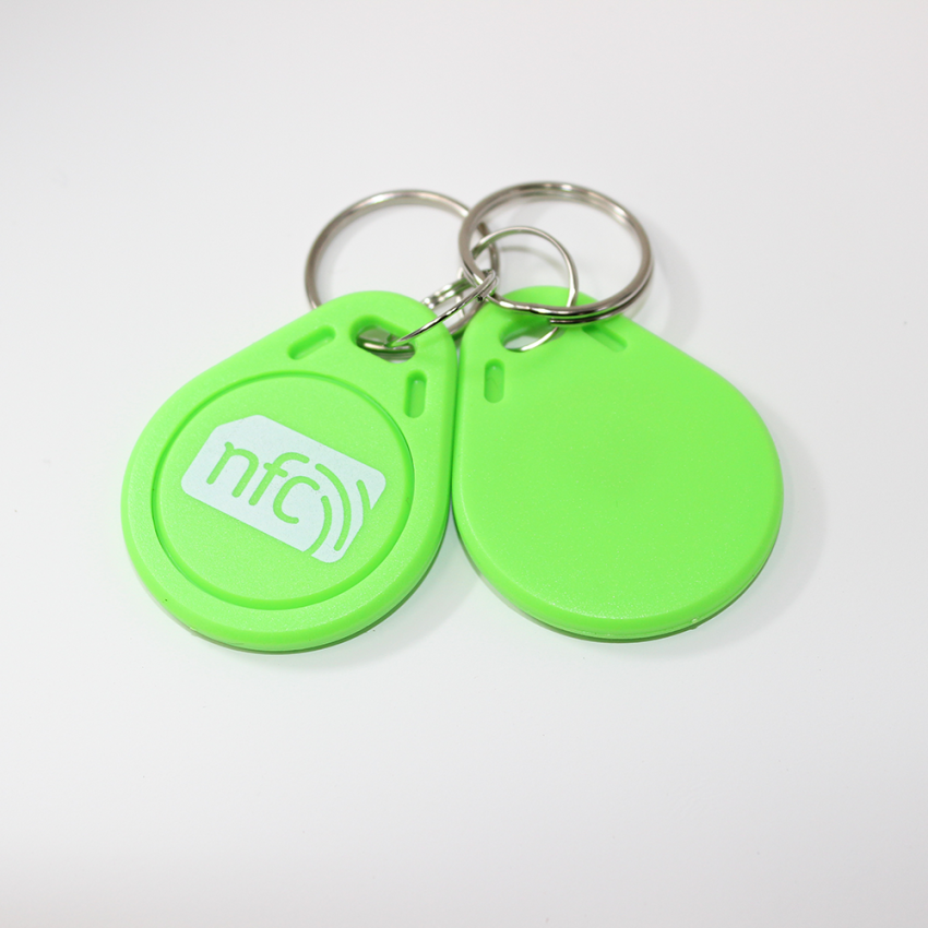 Light Green Pear Shaped ABS NFC Key fob - NXP NTAG213