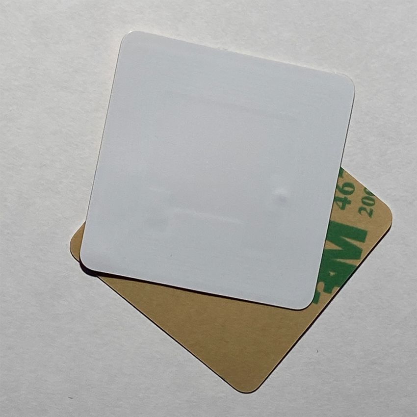 35mm Square NFC MIFARE Classic 1K S50 / EV1 - white pvc NFC Sticker, ZipNFC UK NFC Shop, NFC Stickers