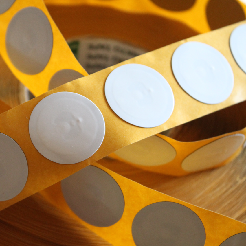 NFC PVC sticker tag anti-metal NTAG424 DNA 30mm Round + 3M glue